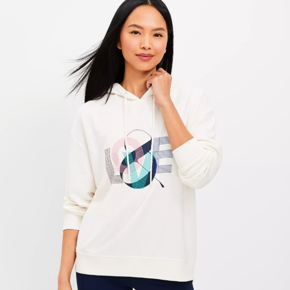 Lou & Grey Love Cozy Hoodie Size L